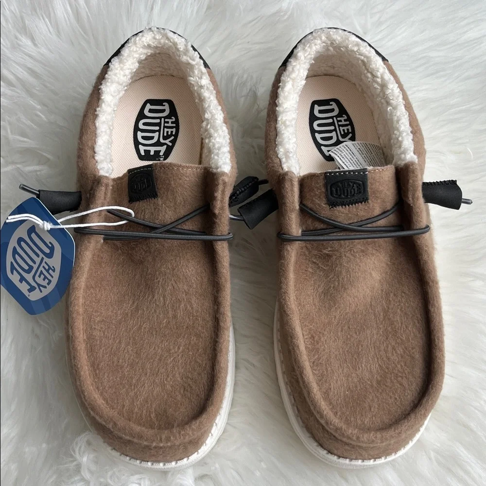 🆕 Hey Dude Wally Warmth Mens Slip-on Size 8 Casual Brown